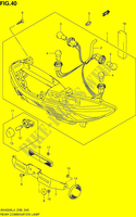 SET LUCES POSTERIORI (W/REFLECTOR) (AN400L4 E99) per Suzuki BURGMAN 400 2014