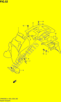 PARAFANGO POSTERIORE per Suzuki DR 650 2014