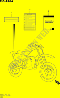 ETICHETTA (RM85L5 P19) per Suzuki RM 85 2015