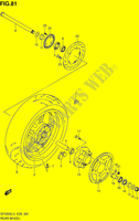 RUOTA POSTERIORE (SFV650AL3 E28) per Suzuki GLADIUS 650 2013