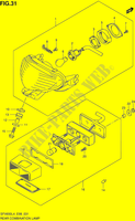 SET LUCES POSTERIORI (WITHOUT REFLECTOR) per Suzuki GLADIUS 650 2014