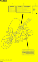 ETICHETTA (VL1500BTL4 E28) per Suzuki BOULEVARD 1500 2014
