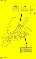 ETICHETTA (VL1500BTL5 E02) per Suzuki INTRUDER 1500 2015