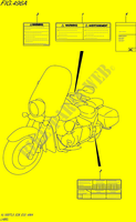ETICHETTA (VL1500TL5 E28) per Suzuki BOULEVARD 1500 2015