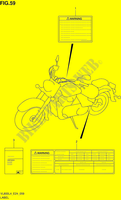 ETICHETTA (VL800CL4 E24) per Suzuki INTRUDER 800 2014