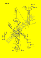 CARBURATORE (REAR)(MODELE H/J/K/L/M/N/P/R) per Suzuki INTRUDER 1400 1990
