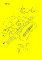PARAFANGO POSTERIORE (MODELE M) per Suzuki QUADRACER 250 1991