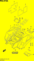 PARAFANGO POSTERIORE (LT A400FL5 P28) per Suzuki KINGQUAD 400 2015