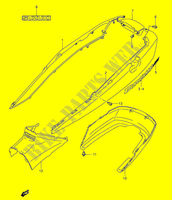 CARENATURA POSTERIORE  (MODELE K3) per Suzuki BURGMAN 400 2003