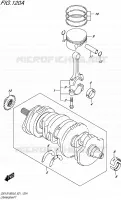 ALBERO MOTORE per Suzuki GSX-S 1000 2016