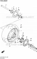 RUOTA POSTERIORE per Suzuki GSX-S 1000 2016