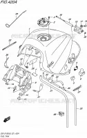 SERBATOIO DI CARBURANTE per Suzuki GSX-S 1000 2016