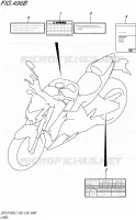 ETICHETTA (GSX S1000AL7 E03) per Suzuki GSX-S 1000 2017