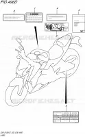 ETICHETTA (GSX S1000AL7 E33) per Suzuki GSX-S 1000 2017