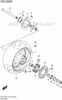 RUOTA POSTERIORE per Suzuki GSX-S 1000 2017