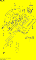 PARAFANGO POSTERIORE (LT A500XPZL3 P28) per Suzuki KINGQUAD 500 2013