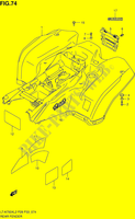 PARAFANGO POSTERIORE (LT A750XL2 P28) per Suzuki KINGQUAD 750 2012