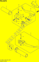 SET IMPUGNATURE   LEVE (VL1500BL4 E03) per Suzuki BOULEVARD 1500 2014