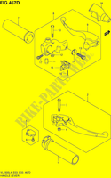 SET IMPUGNATURE   LEVE (VL1500BL4 E33) per Suzuki BOULEVARD 1500 2014