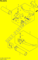 SET IMPUGNATURE   LEVE (VL1500L4 E03) per Suzuki BOULEVARD 1500 2014
