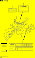 ETICHETTA (VL800L5 E03) per Suzuki BOULEVARD 800 2015