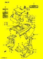COPERTURA TELAIO SUPERIORE  (MODELLOH/J) per Suzuki CAVALCADE 1400 1986