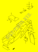 PARAFANGO POSTERIORE (MODELLO W/X/Y/K1/K2) per Suzuki GSX-F 750 2000