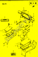 RIVESTIMENTO INTERNO (MODELLO G/H/GV1400GDJ) per Suzuki CAVALCADE 1400 1987
