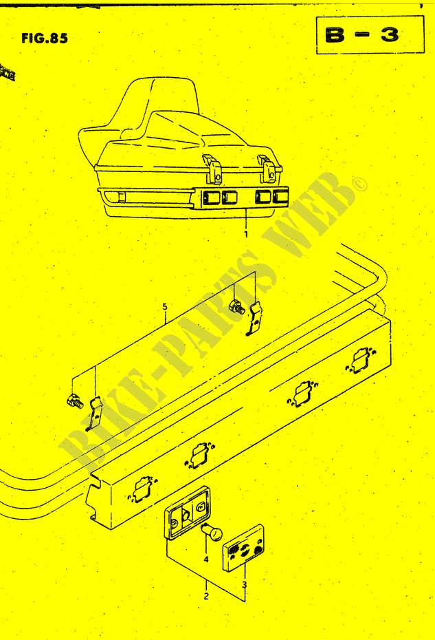 BAGAGLIAIO MARKER LAMP SET (OPZIONALE) per Suzuki CAVALCADE 1400 1988