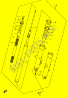AMMORTIZZATORE ANTERIORE (MODELLO K3/K4/K5/K6) per Suzuki V-STROM 1000 2002