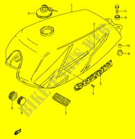 SERBATOIO CARBURANTE (MODELLO V E94,P36,P48) per Suzuki AP 100 1997