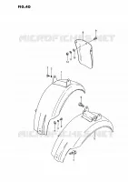 PARAFANGO POSTERIORE per Suzuki PV 50 1999