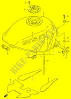 SERBATOIO CARBURANTE (MODELLO V) per Suzuki RF 900 1997