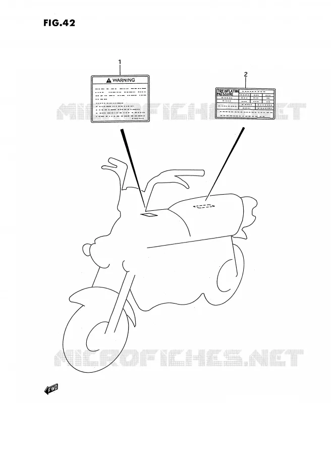 ETICHETTA Suzuki MOTO 50 PV 1999  PV50X(E15)