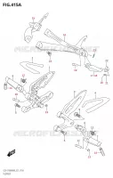 POGGIAPIEDI per Suzuki GSX-S 1000 2020