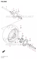 RUOTA POSTERIORE00A,GSX S1000AUF) per Suzuki GSX-S 1000 2020