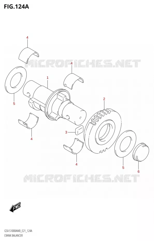 BILANCIERE Suzuki MOTO 1000 GSX-S 2020  GSX-S1000A M0 / GSX-S1000ZA M0 (E21)