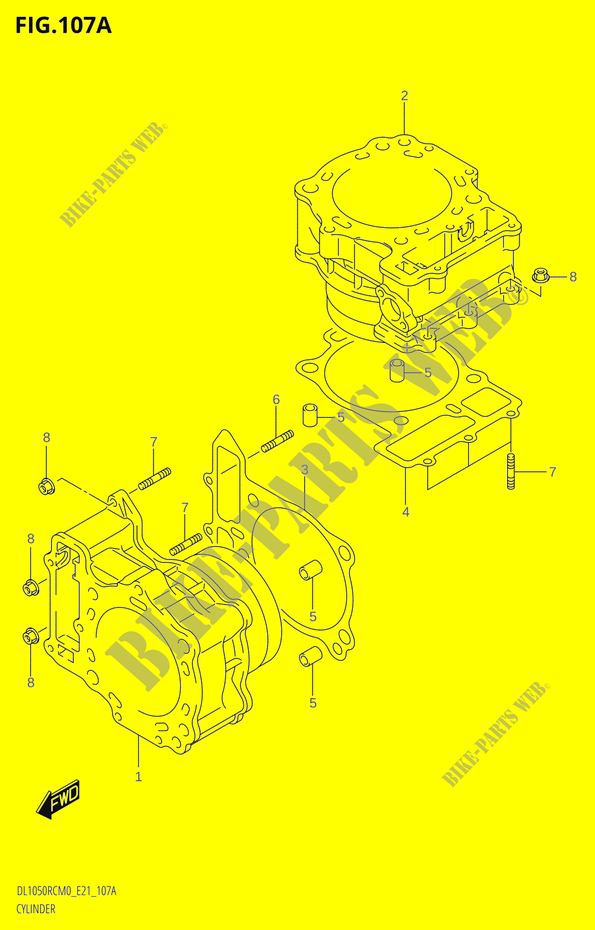 CILINDRO per Suzuki V-STROM 1050 2020
