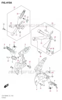 POGGIAPIEDI per Suzuki GSX-R 1000 2021