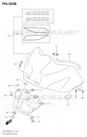 TAPPO DI SERBATOIO DI CARBURANTE ANTERIORE per Suzuki GSX-R 1000 2021