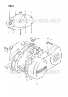 COPERTURA BASAMENTO (MODELLO X) per Suzuki PV 50 1999