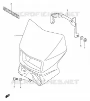 COPERTURA FARO (MODELLO K2/K3/K4/K5) per Suzuki DR-Z 250 2002