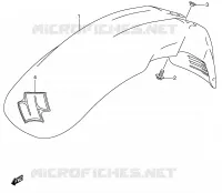  PARAFANGO ANTERIORE per Suzuki DR-Z 250 2002