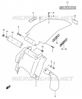 PARAFANGO POSTERIORE per Suzuki DR-Z 250 2002