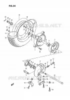 RUOTA ANTERIORE per Suzuki PV 50 1999