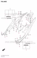 CARENATURA POSTERIORE000RZA) per Suzuki GSX-R 1000 2022