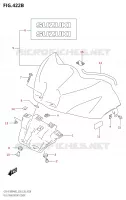 TAPPO DI SERBATOIO DI CARBURANTE ANTERIORE per Suzuki GSX-R 1000 2022