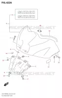 TAPPO DI SERBATOIO DI CARBURANTE ANTERIORE per Suzuki GSX-R 1000 2022