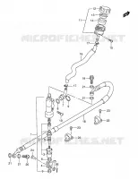 CILINDRO PRINCIPALE POSTERIORE per Suzuki DR-Z 250 2002