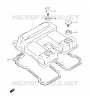 COPERTURA TESTA CILINDRO per Suzuki DR-Z 250 2002